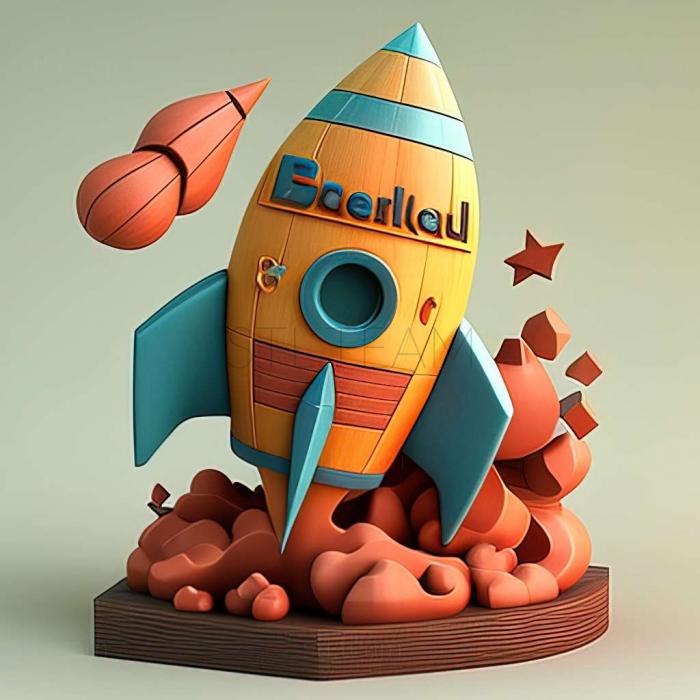 3D model ChuChu Rocket game (STL)